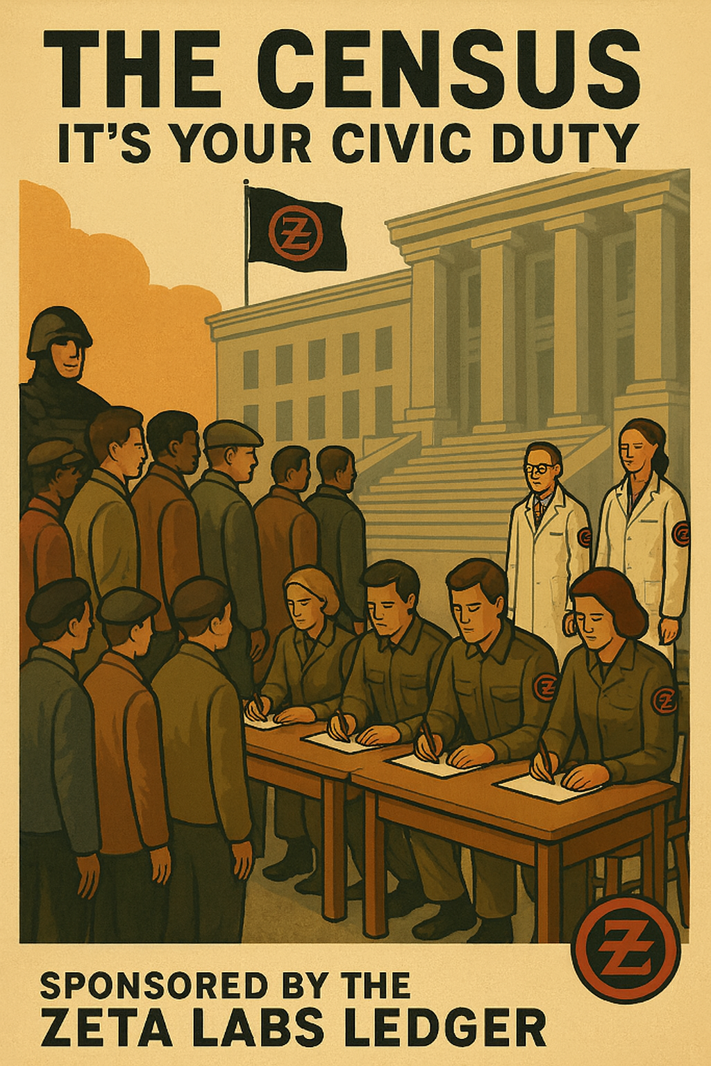 The Census - It's Your Civic Duty - Project Zeta propaganda poster