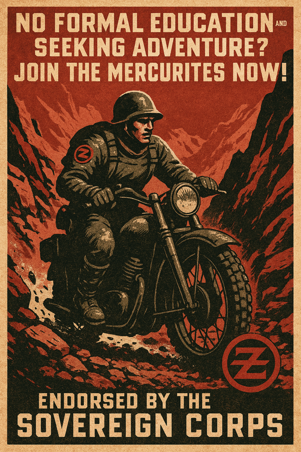 Join the Mercurites Now - Project Zeta recruitment poster